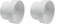 Canplas 193022 PVC DWV Reducing Coupling 2 x 112Inch White Pack of 2