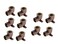 EZ-FLUID EZFLUID10pack 12 Nom Copper Sweat X 12 Fip Threaded Drop Ear Elbow Fitting C by F LF Brass Shower Drop Ear 90 Degree Elbow with Sweat Socket and Female Threaded Plumbing Fittings