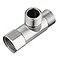 Stanweemix Bass 38 Compression Tee Valve Adapter 3 Way 38 InletOutlet Angle Stop Valve AddATee Connector 2 PCS