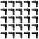 CAMNWAMN Pack of 25 12 Inch 90 Degree Elbow Poly PPSU Barb Crimp Pex Fitting No Lead Plastic Pex Fittings ASTM F2159 cUPC 12 Elbow 25pcs