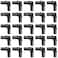 CAMNWAMN Pack of 25 12 Inch 90 Degree Elbow Poly PPSU Barb Crimp Pex Fitting No Lead Plastic Pex Fittings ASTM F2159 cUPC 12 Elbow 25pcs