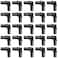 CAMNWAMN Pack of 25 12 Inch 90 Degree Elbow Poly PPSU Barb Crimp Pex Fitting No Lead Plastic Pex Fittings ASTM F2159 cUPC 12 Elbow 25pcs