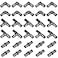 CAMNWAMN Pack of 30 12 Poly PPSU Barb Crimp Pex Fitting ASTM F2159 Combo with 12 inch Each 10 PCS 90Degree Elbows Tees Couplings Plastic Fittings for Pex Pipe
