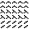 CAMNWAMN Pack of 30 12 Poly PPSU Barb Crimp Pex Fitting ASTM F2159 Combo with 12 inch Each 10 PCS 90Degree Elbows Tees Couplings Plastic Fittings for Pex Pipe