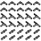 CAMNWAMN Pack of 30 12 Poly PPSU Barb Crimp Pex Fitting ASTM F2159 Combo with 12 inch Each 10 PCS 90Degree Elbows Tees Couplings Plastic Fittings for Pex Pipe