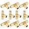 GUOFIS 34Inch PEXA Expansion FittingsF1960 Brass TeePEX Expansion Fittings Tee For Pex A Tubing10 PACKPEX1960043