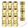 GASHER 10PCS Brass Compression Tube Pipe Fitting Connector 38 Tube OD x 38 Tube OD Connector