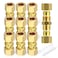 GASHER 10PCS Brass Compression Tube Pipe Fitting Connector 38 Tube OD x 38 Tube OD Connector