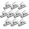 Minimprover 10 Pack Premium Chrome Brass 38 Comp FIP x 38 Inch Compression MIP Quarter Turn Water Straight Angle Stop Add on Valve