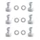 ESHIONG Hose Bib Quick Connect Adapter for Reverse Osmosis water filterNSF 34 Female Thread to 14 OD Push to Connect Plastic ro Fittings Pack 6
