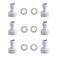 ESHIONG Hose Bib Quick Connect Adapter for Reverse Osmosis water filterNSF 34 Female Thread to 14 OD Push to Connect Plastic ro Fittings Pack 6