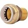 SharkBite 1 Inch PVC x 1 Inch MNPT Adapter Push to Connect Brass Plumbing Fitting PEX Pipe Copper CPVC PERT HDPE UIP140A