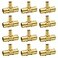SUNGATOR 12Pack 34 X 34 X 12 PEX Reducing Tee Brass Crimp Fitting No Lead Brass NSF UPC