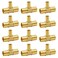 SUNGATOR 12Pack 34 X 34 X 12 PEX Reducing Tee Brass Crimp Fitting No Lead Brass NSF UPC