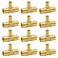 SUNGATOR 12Pack 34 X 34 X 12 PEX Reducing Tee Brass Crimp Fitting No Lead Brass NSF UPC