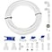 CGELE Refrigerator Water Line Kit Ice Maker Water Line Kit with 14 OD 394ft Water Line Reverse Osmosis Quick Connect Fittings Push To Connect Water Tube Fittings for Fridge Ice Maker