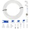 CGELE Refrigerator Water Line Kit Ice Maker Water Line Kit with 14 OD 394ft Water Line Reverse Osmosis Quick Connect Fittings Push To Connect Water Tube Fittings for Fridge Ice Maker