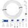 CGELE Refrigerator Water Line Kit Ice Maker Water Line Kit with 14 OD 394ft Water Line Reverse Osmosis Quick Connect Fittings Push To Connect Water Tube Fittings for Fridge Ice Maker