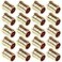 Uenede 20PCS LF Brass 12 Inch PEX Barb Plug End Cap Pipe Crimp Fitting