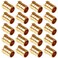 Uenede 20PCS LF Brass 12 Inch PEX Barb Plug End Cap Pipe Crimp Fitting