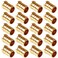 Uenede 20PCS LF Brass 12 Inch PEX Barb Plug End Cap Pipe Crimp Fitting