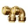 HQMPC Pex Fitting 12 Pex Fittings PushFit Elbow 90Degree Fitting 12 Elbow PushtoConnect Plumbing Fittingg for Copper PEX CPVC 2pcs