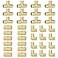 SUNGATOR 36Pack 34 PEX Fittings 12 Each Elbow Tee Coupling No Lead Brass Pex Fittings 34 Inch Assortment UPC NSF