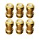 HQMPC Pex Fittings 34 inch Straight Coupling Push Fit PEX Fitting PushtoConnect Copper CPVC No Pb Brass Plumbing Fit 6PCS 34