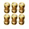 HQMPC Pex Fittings 34 inch Straight Coupling Push Fit PEX Fitting PushtoConnect Copper CPVC No Pb Brass Plumbing Fit 6PCS 34