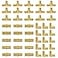 SUNGATOR 12 Pex Fittings 45 PCS 12 Inch Pex Fittings Set 15 Each Elbow Tee Coupling No Lead Brass ASTM F1807