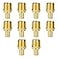 SUNGATOR Pex Fittings 12 Inch 10Pack 12 Pex Male Adapter 12 NPT to 12 PEX No Lead Brass 12 Inch Pex Fittings For Pex Pipe NSF UPC