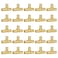 SUNGATOR Pex Fittings 12 Inch 25Pack 12 Pex Tee Fittings No Lead Brass NSF UPC