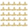 SUNGATOR Pex Fittings 12 Inch 25Pack 12 Pex Tee Fittings No Lead Brass NSF UPC