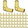 RUBY.Q 50 Pack 12 PEX Fittings Brass Elbow Fittings for PEX Tubing Pipe