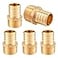 GUOFIS 1 PEX Crimp Fittings Brass NPT Adapter Pack of 5 1 x 1 Pex Fitting for Pipes in PlumbingPEX18072785Pack
