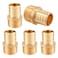 GUOFIS 1 PEX Crimp Fittings Brass NPT Adapter Pack of 5 1 x 1 Pex Fitting for Pipes in PlumbingPEX18072785Pack