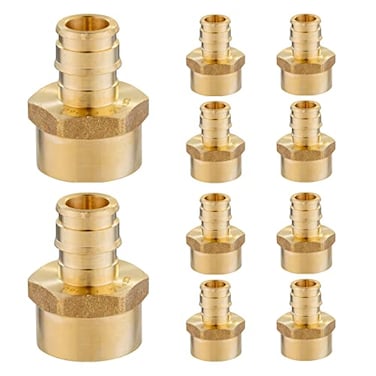 GUOFIS 10 Pack PEXA Fittings 34 x 34 Pexa Expansion Female NPT Adapter Female Threaded Adapter for Pex A TubingPEX1960028