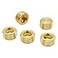 Hooshing 5PCS 12 NPT Male Brass Pipe Plug Counter Sunk Internal Hex Thread Pipe Plug