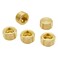 Hooshing 5PCS 12 NPT Male Brass Pipe Plug Counter Sunk Internal Hex Thread Pipe Plug