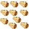 WHK 10 Pack Pro press Fittings 34 Inch 34 Press Pro press x 34 PEX Adapter Crimp Fittings Brass Coupling Connect from Cooper to Pex B PipeLeadFreecopper to pex adapter 34