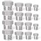 TAISHER 16PCS Stainless Steel Outer Hex Thread Socket Pipe Plug Fitting 18 14 38 12 NPT Male