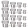 TAISHER 16PCS Stainless Steel Outer Hex Thread Socket Pipe Plug Fitting 18 14 38 12 NPT Male