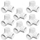 SDTC Tech 12 3 Way PVC Fitting Furniture Grade Pipe Right Angle ThreeDimensional Elbow Connector for DIY PVC Shelf Garden Support Structure Storage Frame White 8 Pack