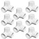 SDTC Tech 12 3 Way PVC Fitting Furniture Grade Pipe Right Angle ThreeDimensional Elbow Connector for DIY PVC Shelf Garden Support Structure Storage Frame White 8 Pack