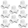 SDTC Tech 12 3 Way PVC Fitting Furniture Grade Pipe Right Angle ThreeDimensional Elbow Connector for DIY PVC Shelf Garden Support Structure Storage Frame White 8 Pack