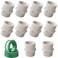 YTFSA 10Pcs White PVC Pipe Fitting 12 inch NPT Female Thread Pipe Fitting Adapter Connector Sch40 PVC Slip Coupling Threaded Pipe Coupling Socket x NPT Female