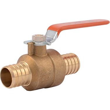 SharkBite 1 Inch Crimp Ball Valve Brass Plumbing Fitting PEX Pipe PERT 22463LFA