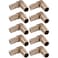 SharkBite 12 Inch Crimp 90 Degree Elbow Pack of 10 Brass Plumbing Fitting PEX Pipe PERT UC248LFA10