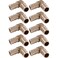 SharkBite 12 Inch Crimp 90 Degree Elbow Pack of 10 Brass Plumbing Fitting PEX Pipe PERT UC248LFA10