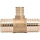 SharkBite 114 x 114 x 34 Inch Brass Crimp Reducing Tee PEX Pipe PERT UC08353522